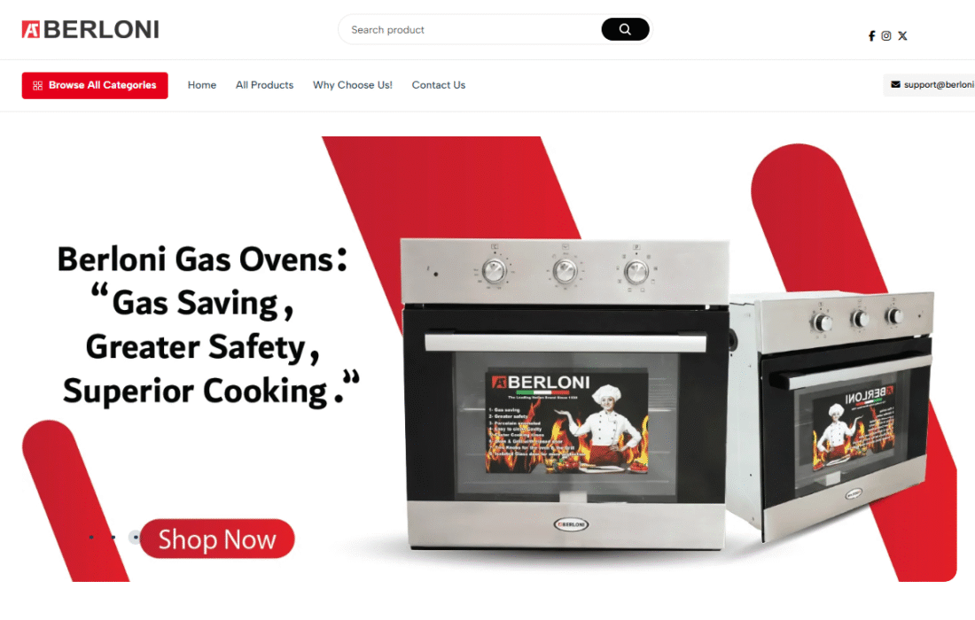 Berloni Italy Made by Web Synergy in Lebanon