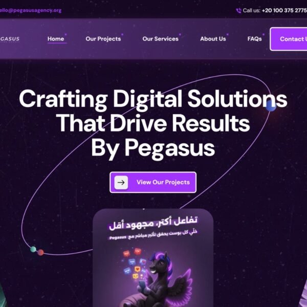 Pegasus Agency in Egypt, Web Development in Egypt, Website Development Egypt, Grow Business in Egypt, Web Design Egypt