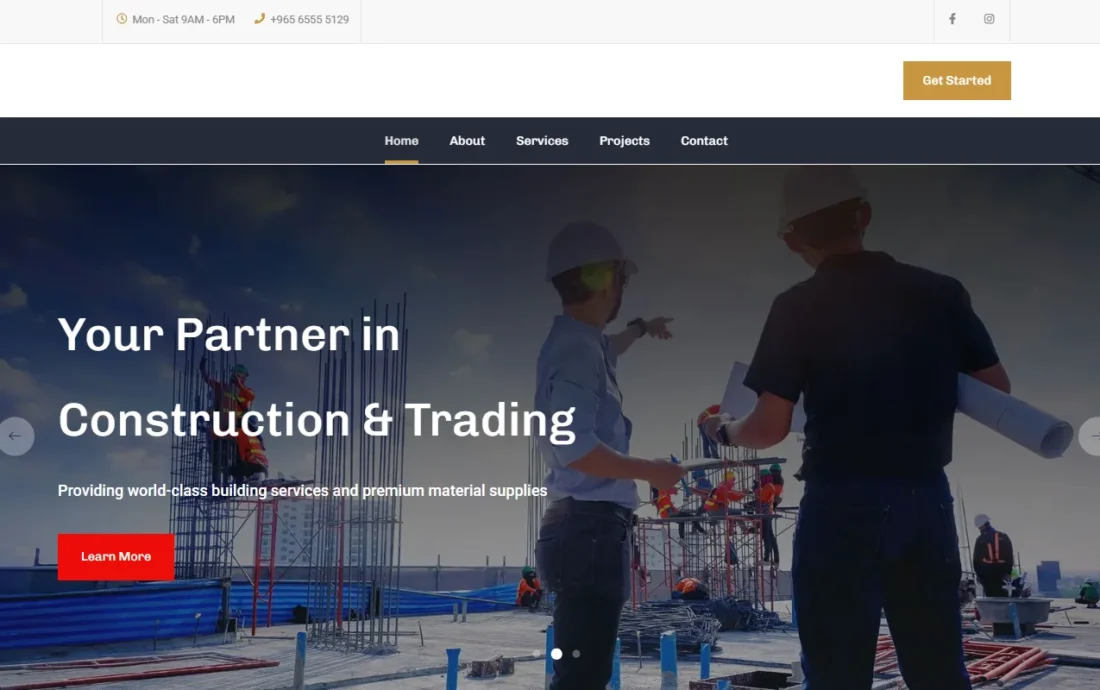 Express Fudiya Website Development B2B Construction