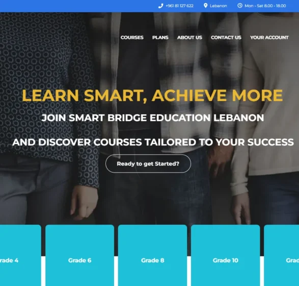 smart-bridge-education.com Smart Bridge Education, Website Development in Lebanon for help students to get more information about majors and helping for more success
