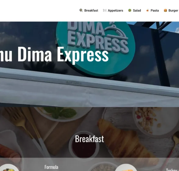 Restaurant-Menu-Design Interactive digital QR menu design for Dima Express restaurant in Tripoli Lebanon engineered by Web Synergy