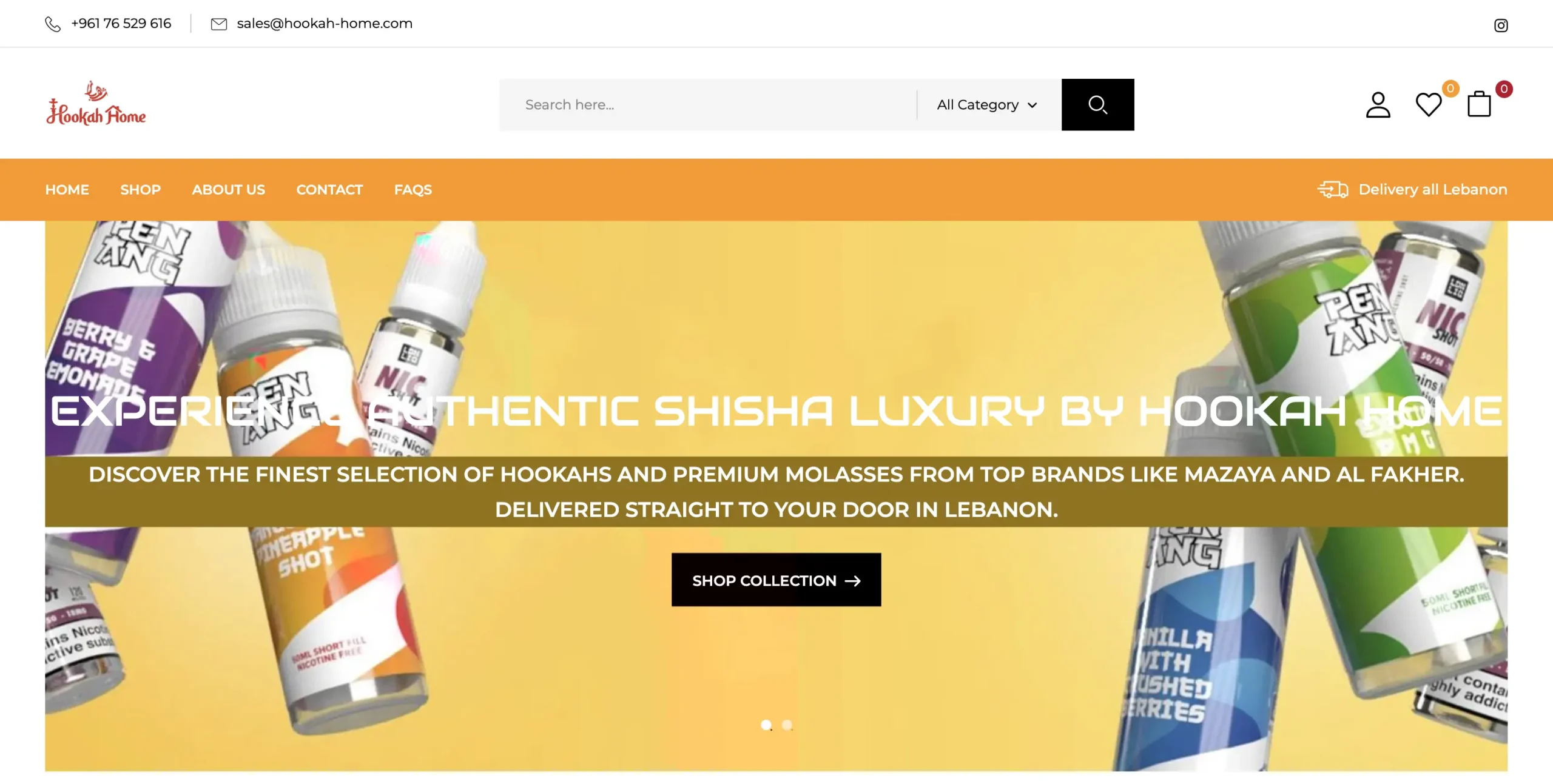 Hookah Home - Development by WooCoomerce at Web Synergy