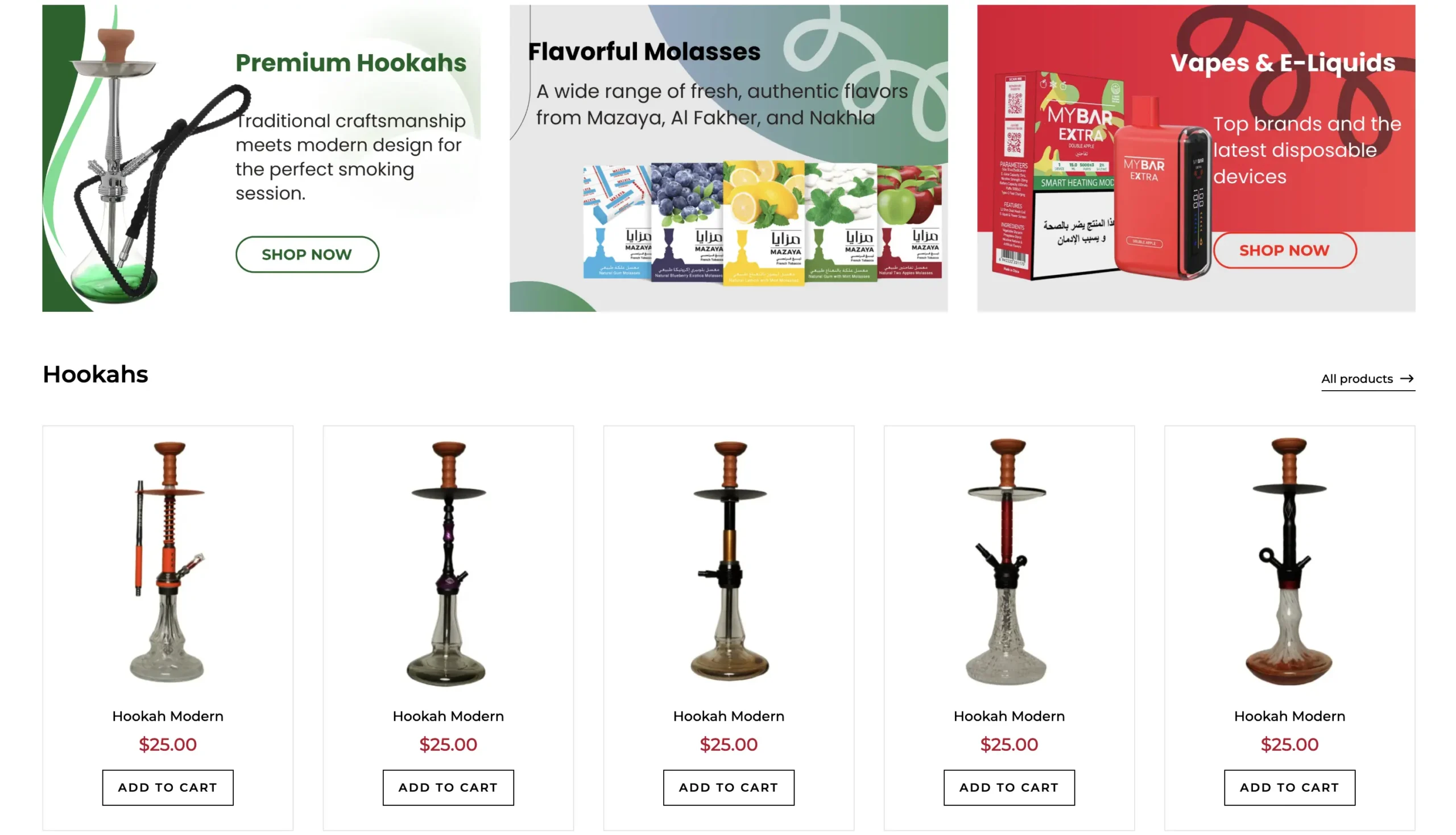 Hookah Lebanon - Hookah UAE - Web Development Lebanon