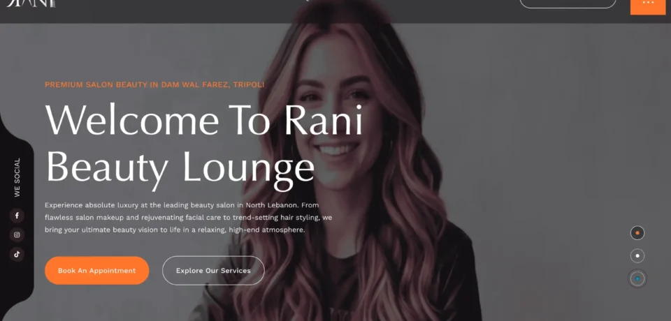 rani beauty lounge rani beauty lounge - Website Beauty Salon in Tripoli - Lebanon